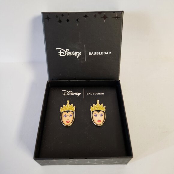 Disney Baublebar Evil Queen Earrings Disney Villain Stud Earrings One Pair New - Picture 1 of 4
